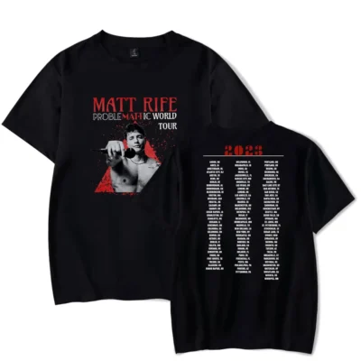 Matt Rife T shirts ProbleMATTic Tour Merch Tee Women Man Fashion Casual Streetwear Short Sleeve Top - Matt Rife Store